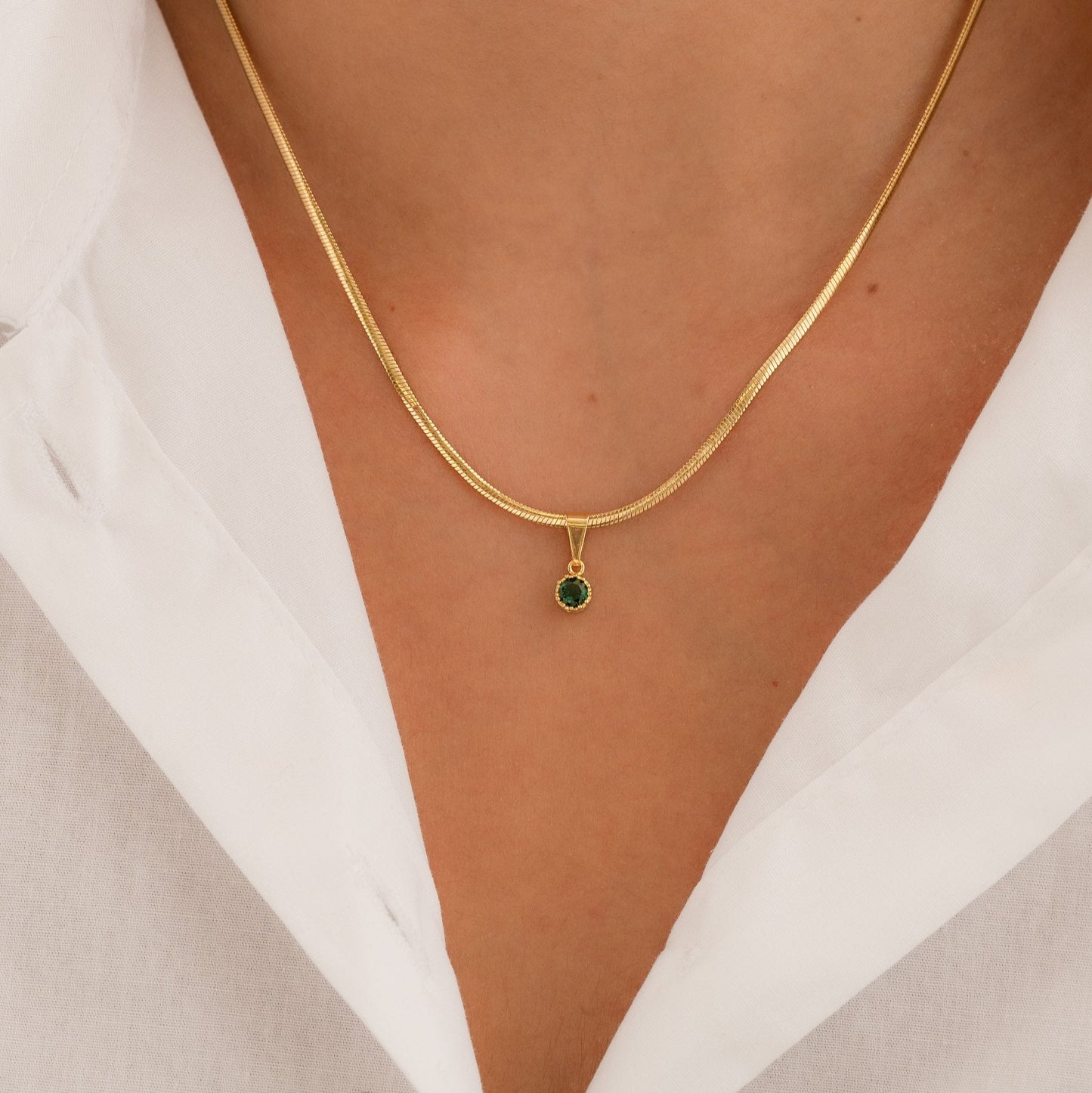 Dije Circonia Pequeña Verde