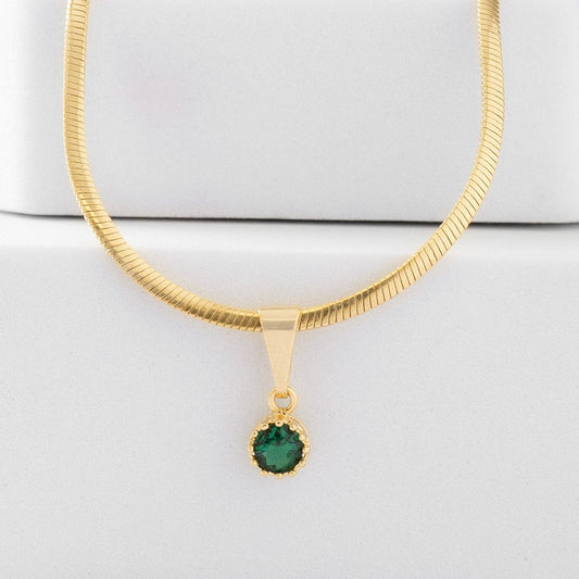 Dije Circonia Pequeña Verde