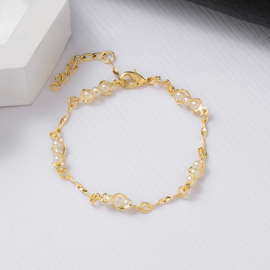 Pulsera Perla 16cm + Extensor