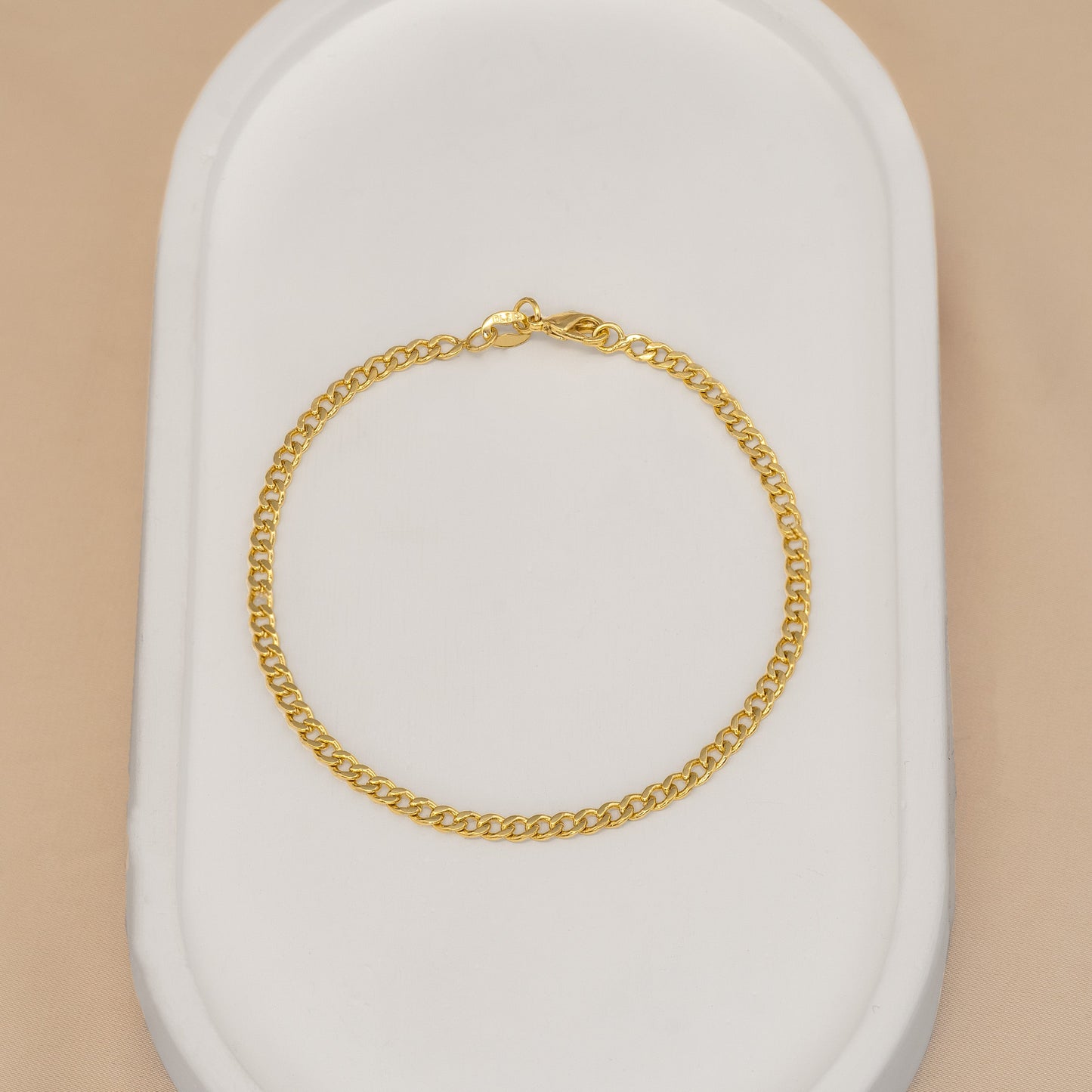 Pulsera Cubana Plana 20cm