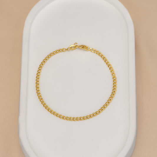 Pulsera Cubana Plana 20cm