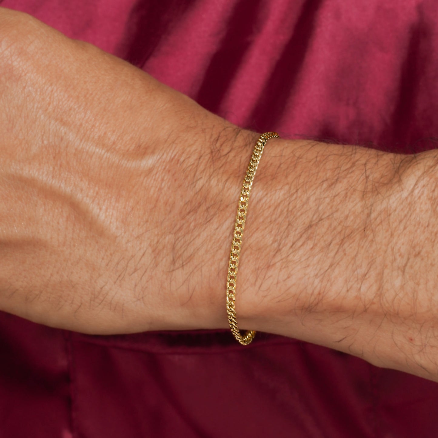 Pulsera Cubana Plana 20cm
