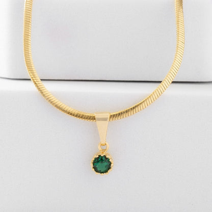Dije Circonia Pequeña Verde